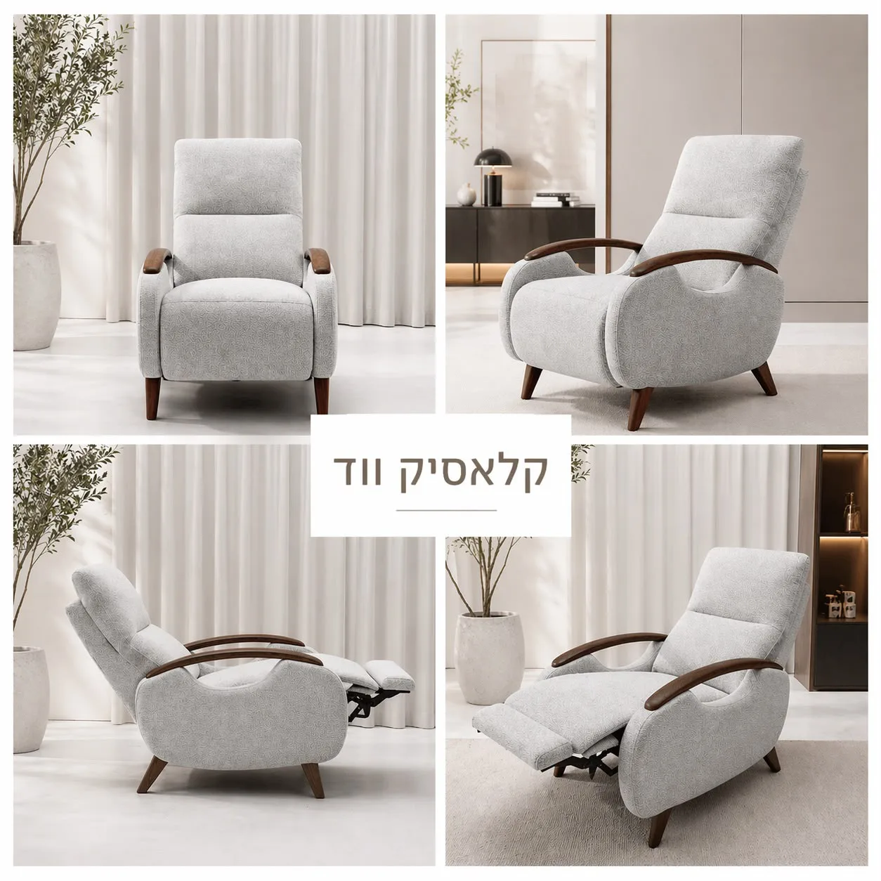 כורסת טלוויזיה קלאסיק ווד