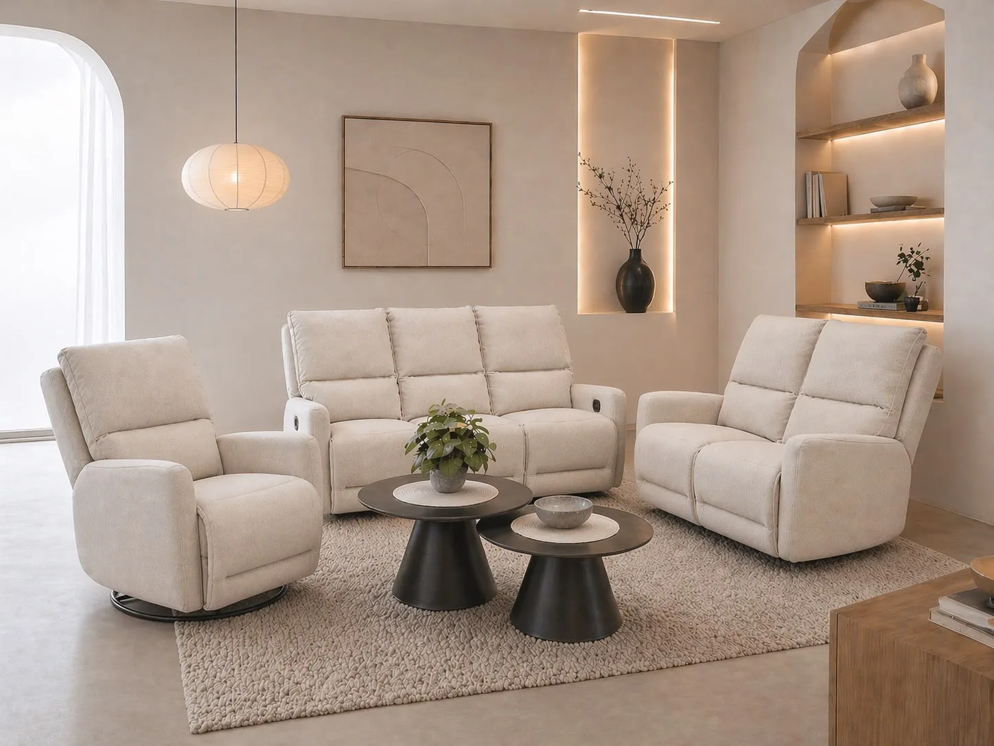 סט ישיבה ריקליינר דגם SX-81485